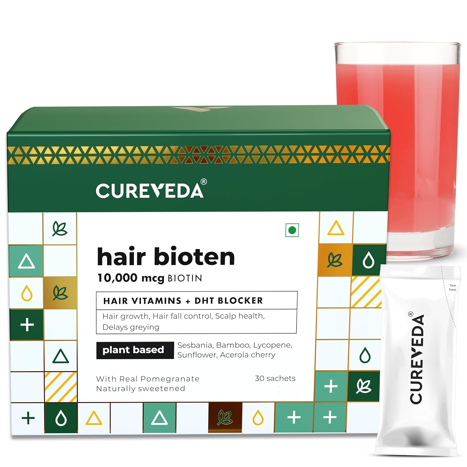 Cureveda Hair Bioten Advanced Hair Nutrition - Dista
