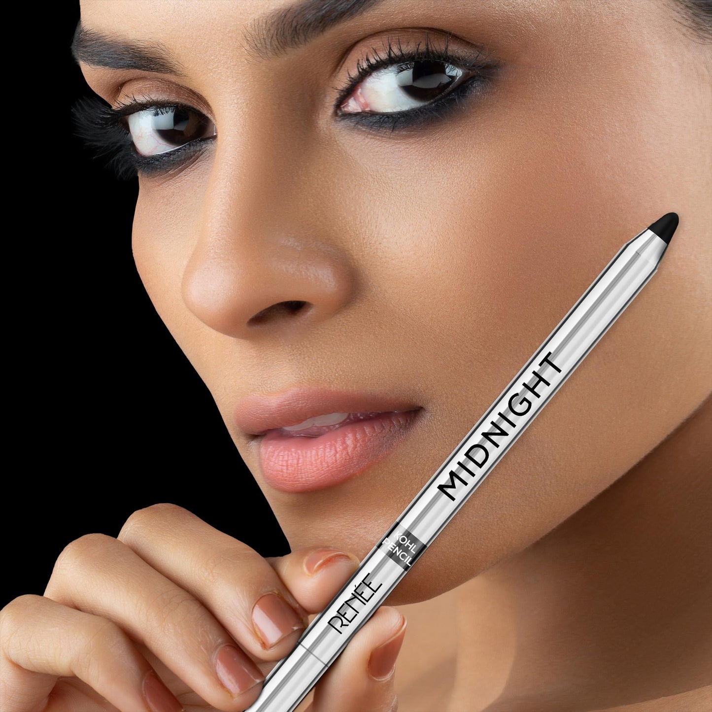 Renee Midnight Kohl Pencil - Smudgeproof And Waterproof Kajal - Distacart