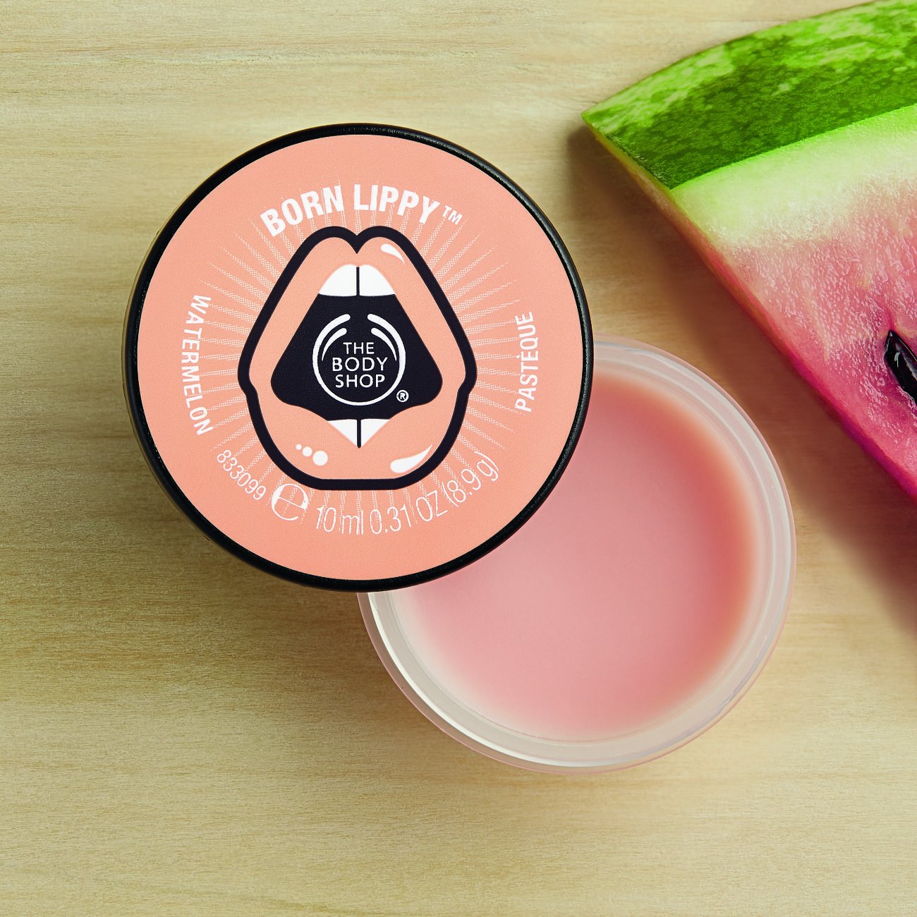 The Body Shop Born Lippy Pot Lip Balm (Watermelon) - Distacart