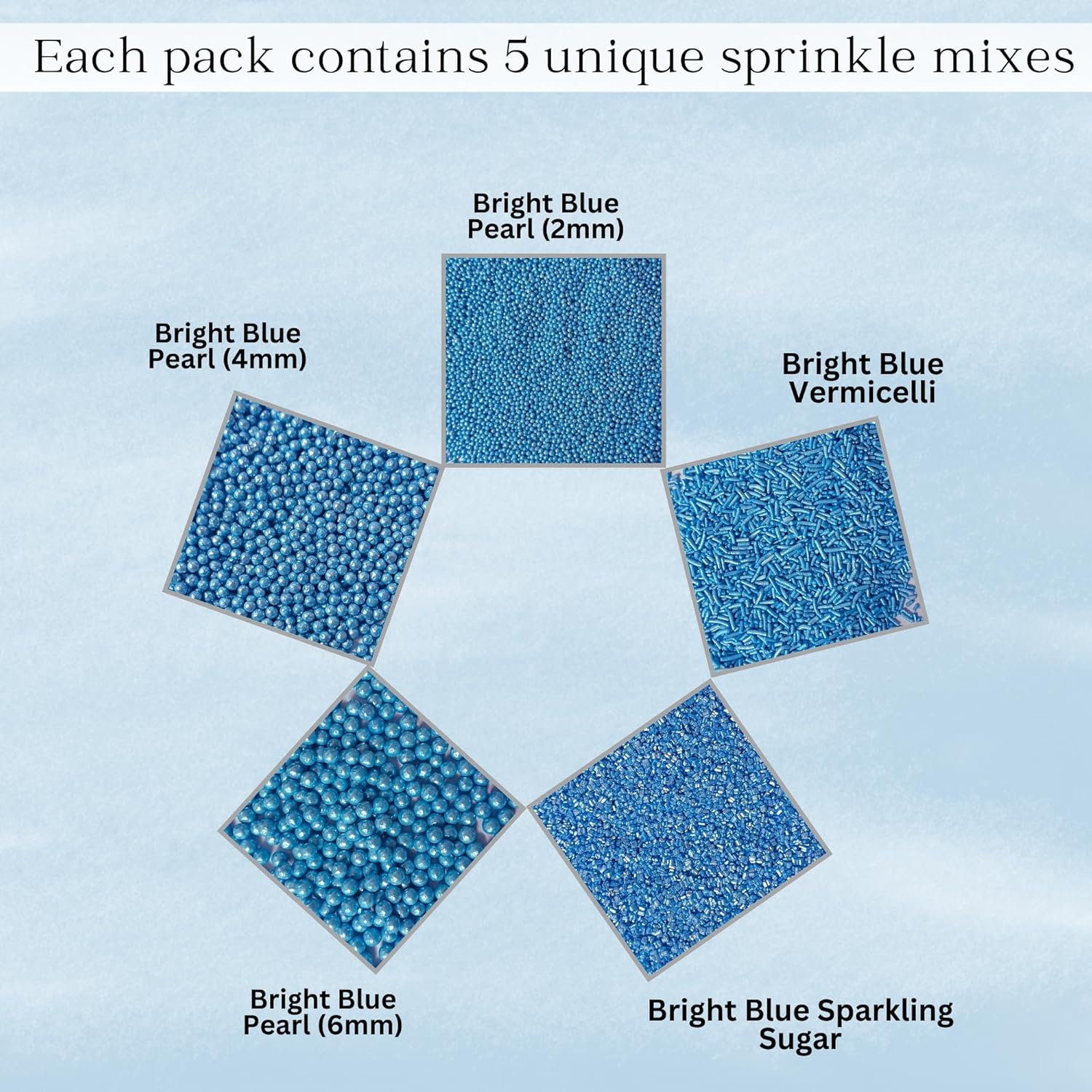 sprinkles for cakes cupcakes decoration usp 9bright blue