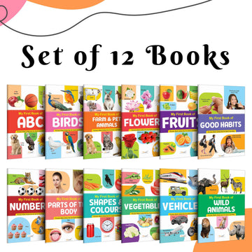 My First Picture Book Collection For Early Learning : Books For Children, Learning Picture Library For Kids, Toddler book, Early learning book With 12 Topics