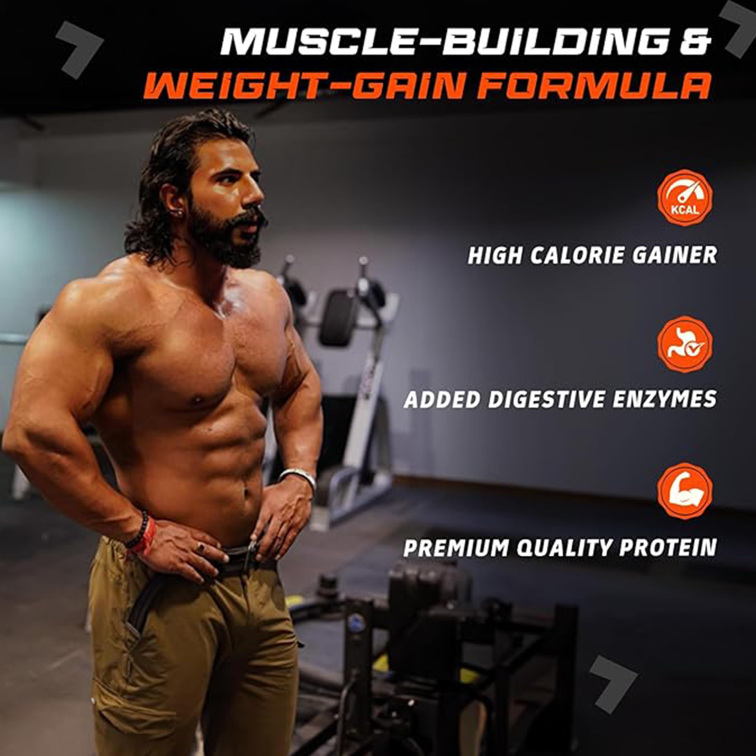FUELONE Max Gainer (Caramel Toffee, | High-Calorie Gainer with Added Digestive Enzymes
