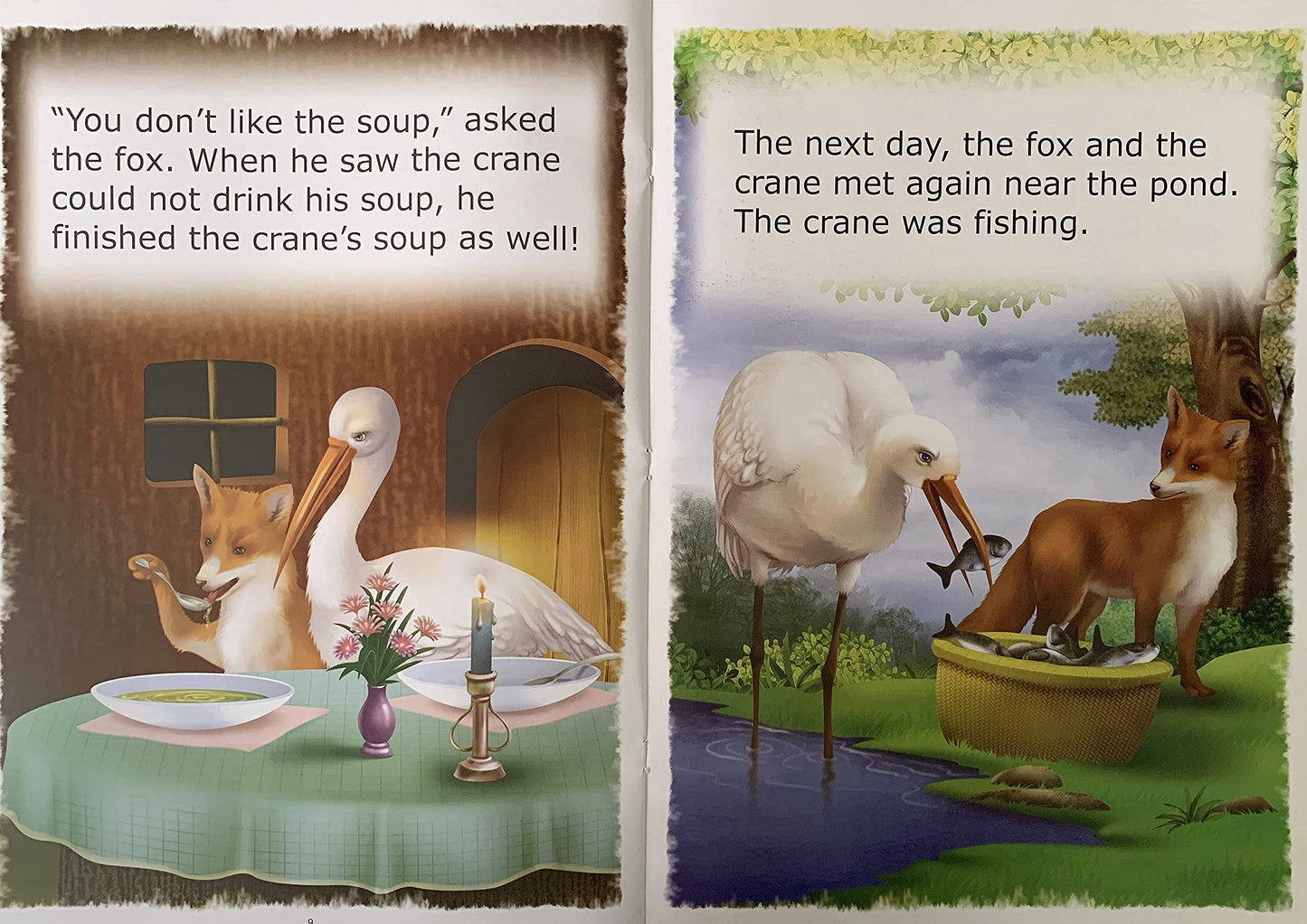 Value Stories.-The Fox & The Crane. - Dista