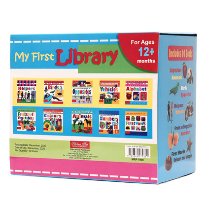 My First Library (Box Set Of 10 Board Books) - Dista