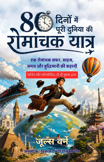 Around the World in Eighty Days in Hindi 80 दिनों में पूरी दुनिया की रोमांचक यात्रा : एक रोमांचक सफर, साहस, समय और बुद्धिमानी की कहानी (सचित्र और परिशोधित, डी डी बुक्स द्वारा) - Jules Verne - Dista