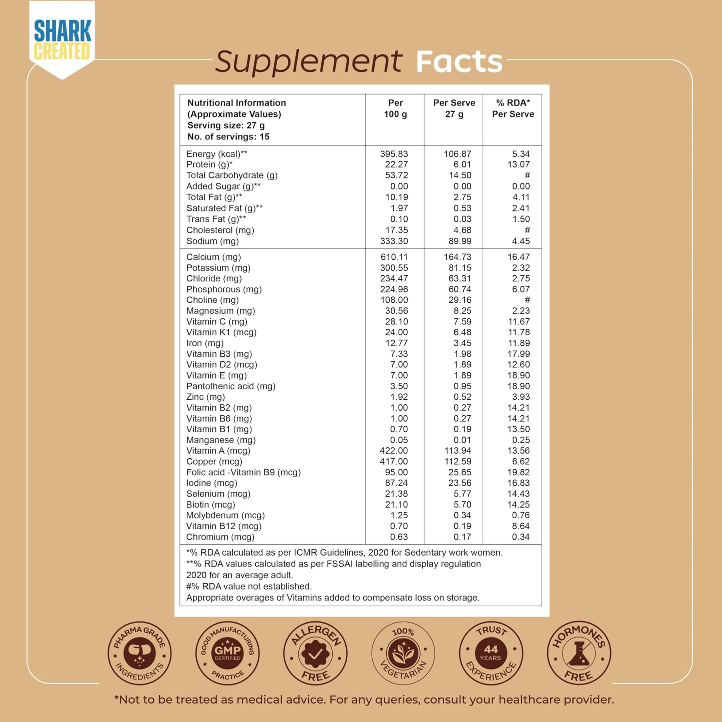 Arth High Protein Nutrition Powder | 12g Protein per Serving | 25+ Essential Nutrients with Prebiotic | No Added Sugar | Supports Energy, Strength & Immunity | 400gm (Vanilla Flavour)