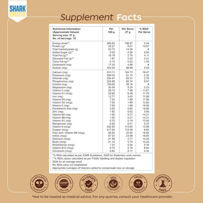 Arth High Protein Nutrition Powder | 12g Protein per Serving | 25+ Essential Nutrients with Prebiotic | No Added Sugar | Supports Energy, Strength & Immunity | 400gm (Vanilla Flavour)
