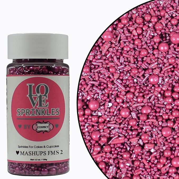 mauve sprinkles bottle for decoration bottle 100 g
