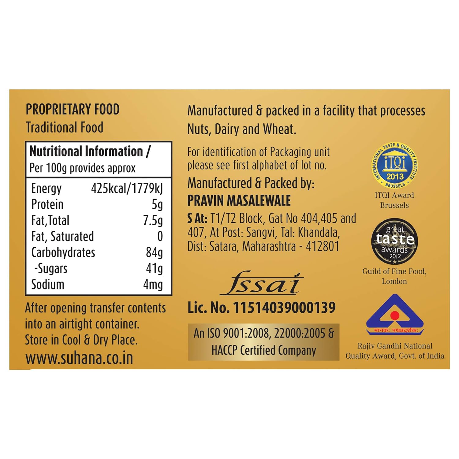 Suhana Sheer Khurma Instant Mix 150g Box - Pack of 4