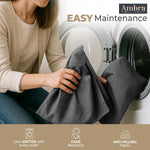 Thumbnail for Ambra Linens Ultra Soft Pillow Protectors 400TC Set of 2 Breathable Pillow Covers-Grey - Dista