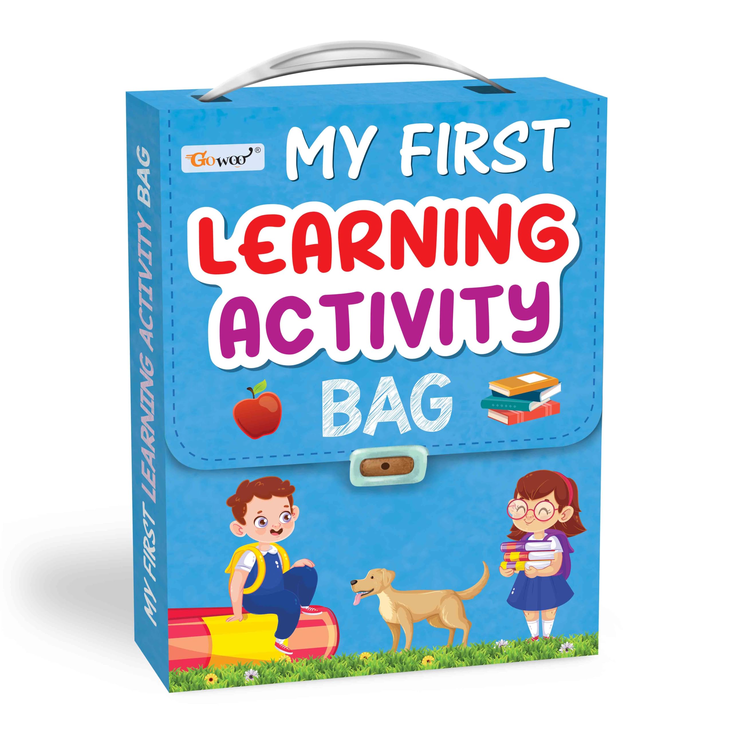 My First Learning Activity Bag : Educational activity books, Activity Bag for early learners, Kid's activity bag set-Ages 3-12, Mazes, Small Letters, Capital Letter and more | Activity Books