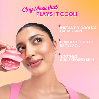 Dot & Key Watermelon Cool Icy Plunge Clay Mask - Dista