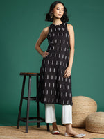 Thumbnail for Sangria Women Geometric Printed Pure Cotton Kurta - Distacart