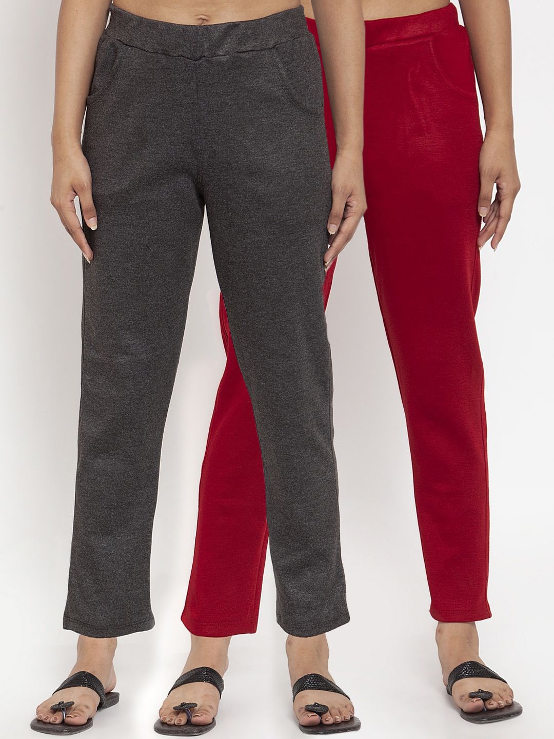 TAG 7 Women Pack of 2 Solid Leggings - Distacart