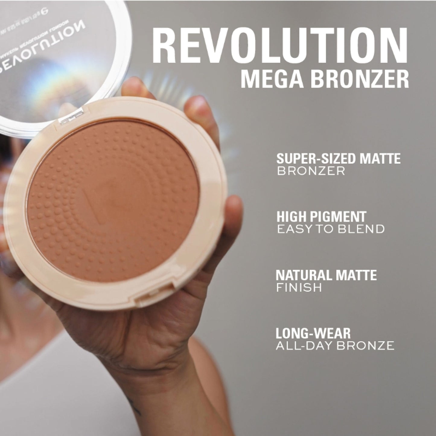 Makeup Revolution Mega Bronzer - 02 - Warm - Distacart