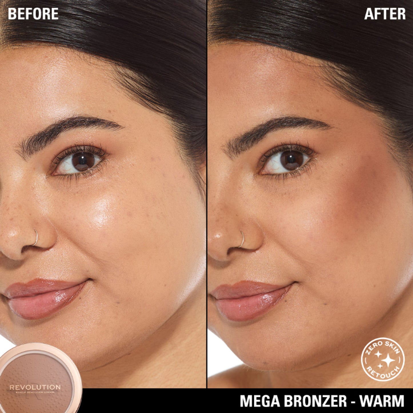 Makeup Revolution Mega Bronzer - 02 - Warm - Distacart