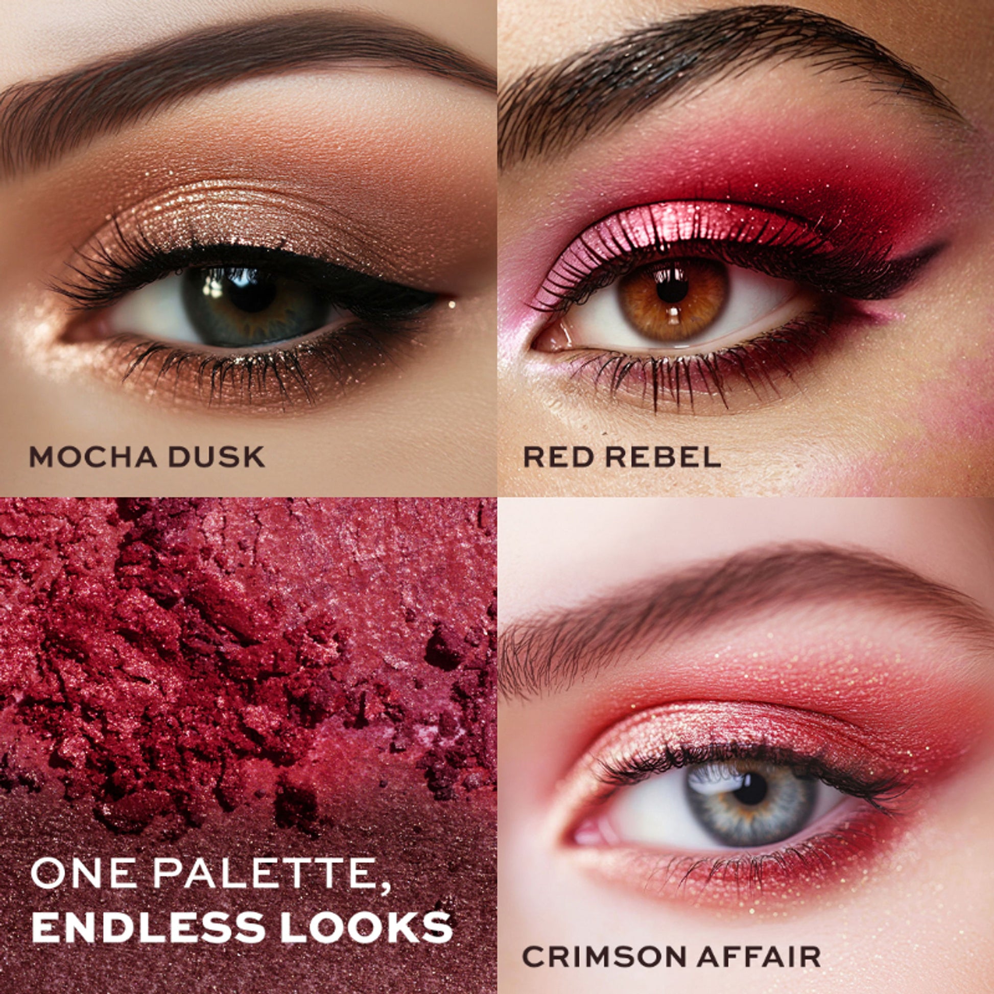 Makeup Revolution Forever Flawless Palette - Cherry Rebel Red - Distacart