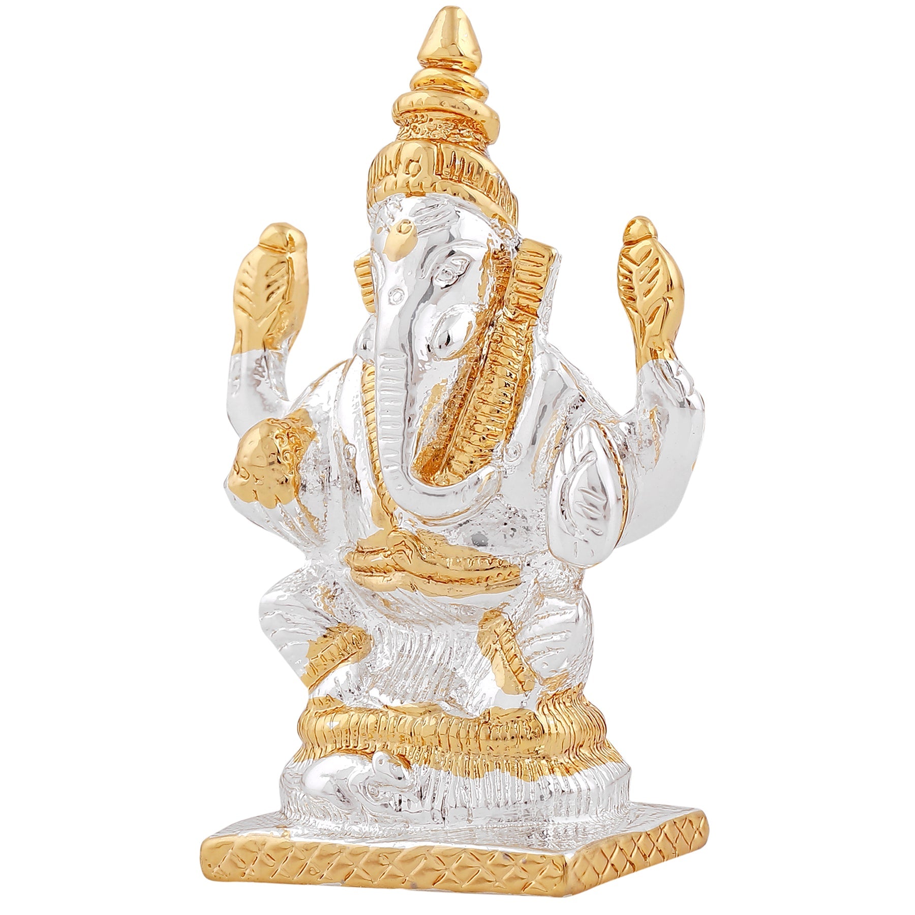 Estele Gold-Polished Spiritual Lord Bal Ganesha Idol for Gifts & HouseWarming/Home/Office Decors - Distacart