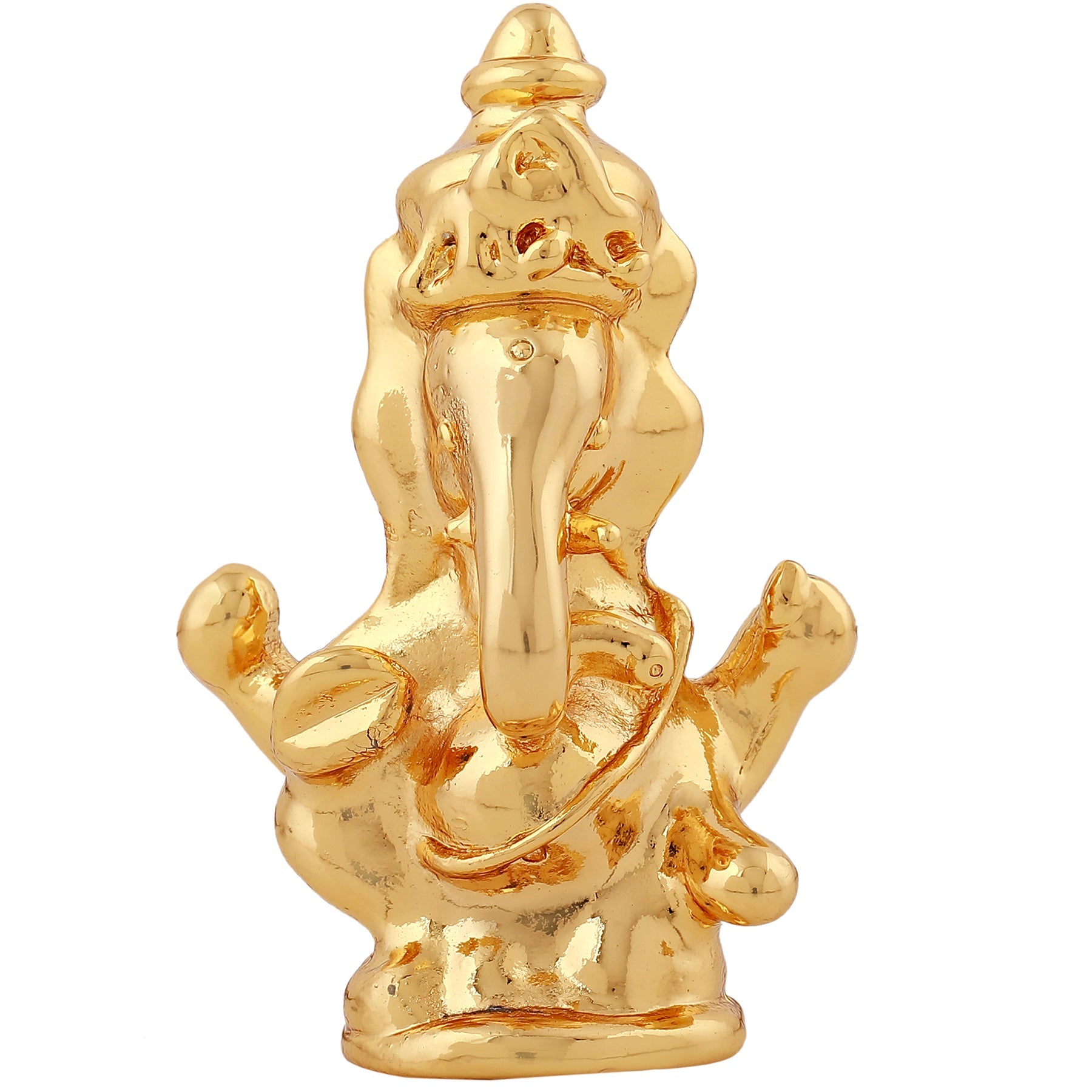 Estele Gold-Polished Spiritual Lord Ganesha Idol for Gifts & HouseWarming/Home/Office Decors - Distacart