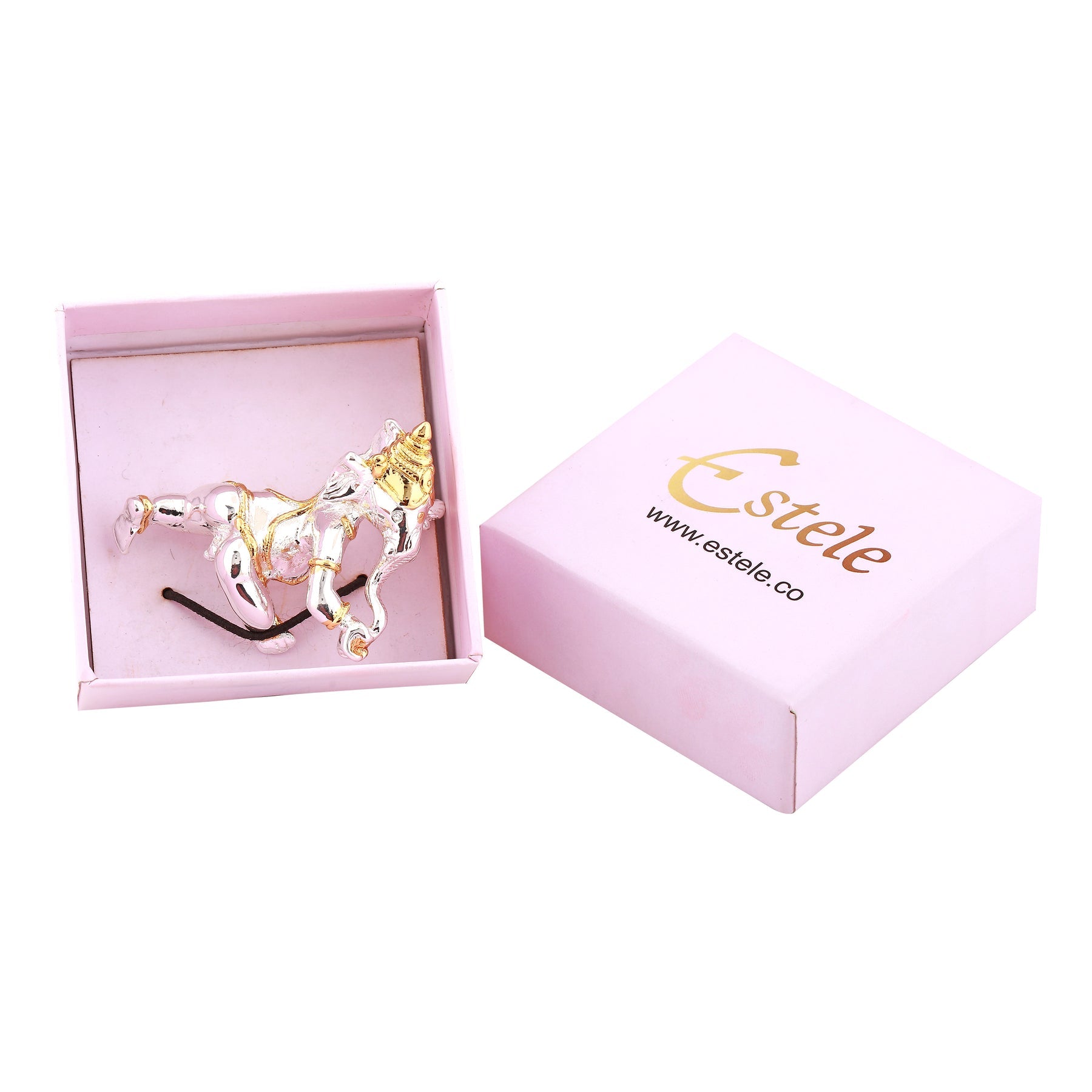 Estele Gold-Polished Spiritual Lord Bal Ganesha Idol for Gifts & HouseWarming/Home/Office Decors - Distacart