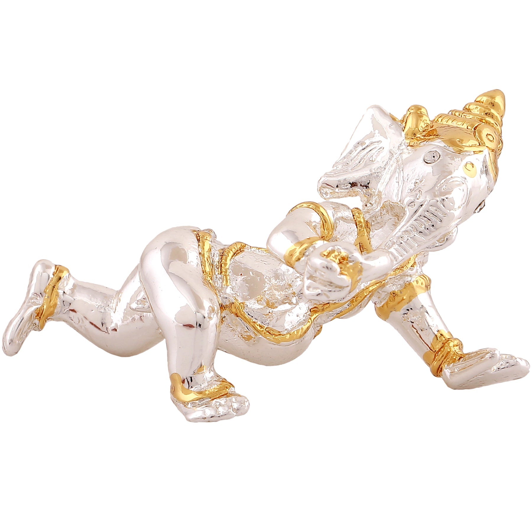 Estele Gold-Polished Spiritual Lord Bal Ganesha Idol for Gifts & HouseWarming/Home/Office Decors - Distacart