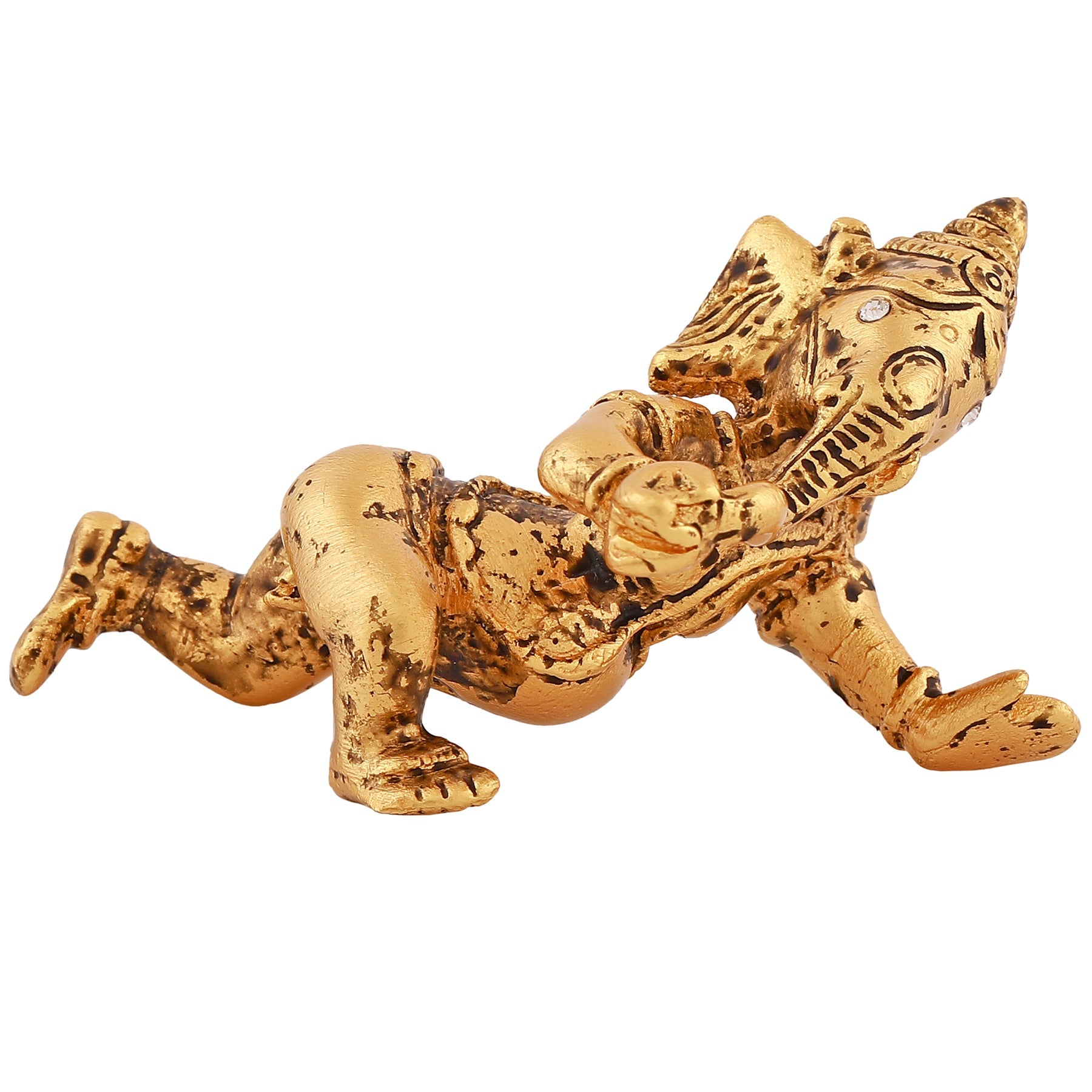 Estele Gold-Polished Spiritual Lord Bal Ganesha Idol for Gifts & HouseWarming/Home/Office Decors - Distacart