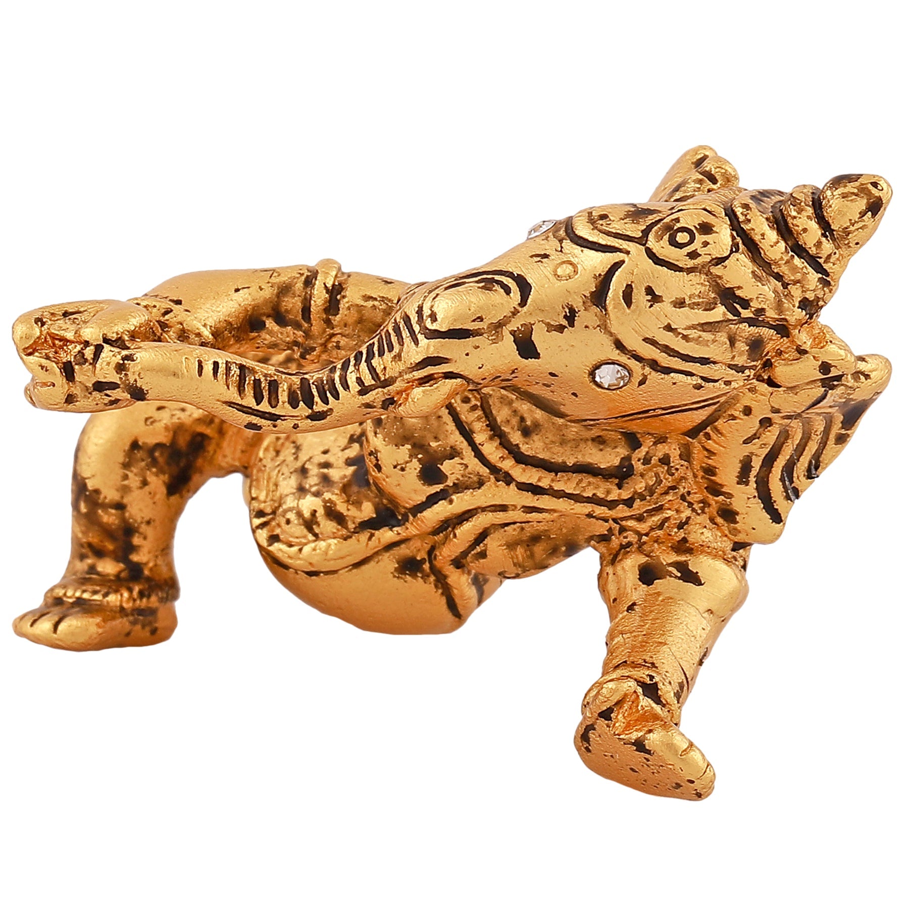 Estele Gold-Polished Spiritual Lord Bal Ganesha Idol for Gifts & HouseWarming/Home/Office Decors - Distacart