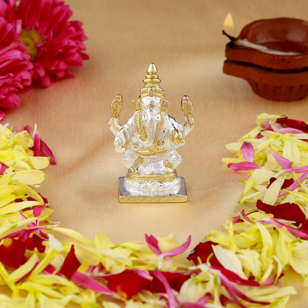 Estele Gold-Polished Spiritual Lord Bal Ganesha Idol for Gifts & HouseWarming/Home/Office Decors - Distacart