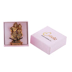 Thumbnail for Estele Gold-Polished Devotional Shree Radha Krishna Idol for Home/Car Decor