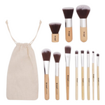Thumbnail for Bronson Professional Bamboo Makeup Brush Set - 11 Pcs - Dista