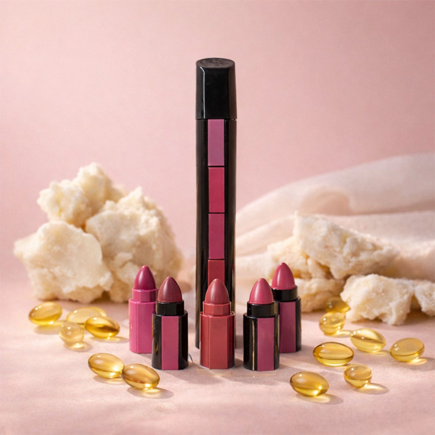 CUFFS N LASHES Penta 5 In 1 Matte Lipstick - 01 Nude - Distacart