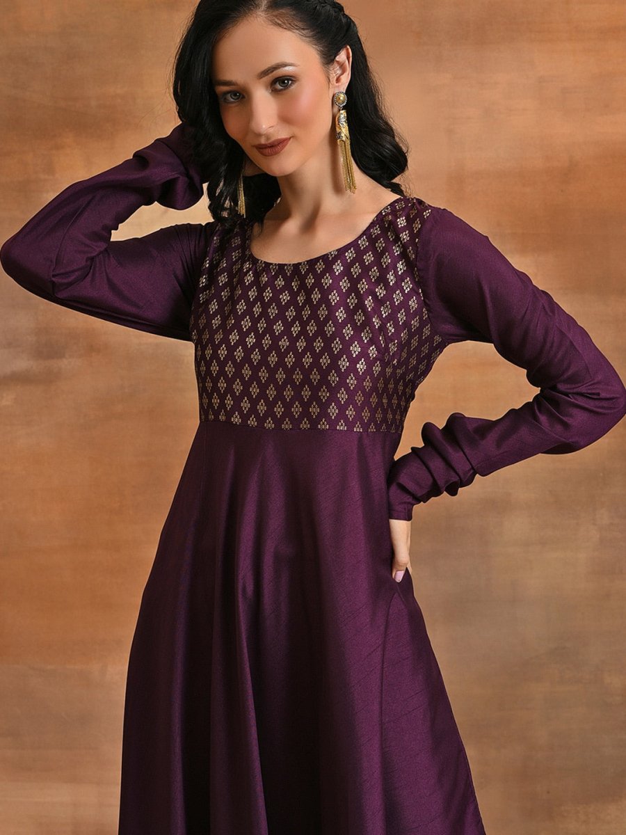 Aks Ethnic Motifs Printed Anarkali Kurta - Distacart