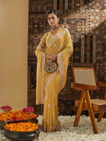 Thumbnail for kasee Floral Phulkari Silk Blend Saree - Distacart