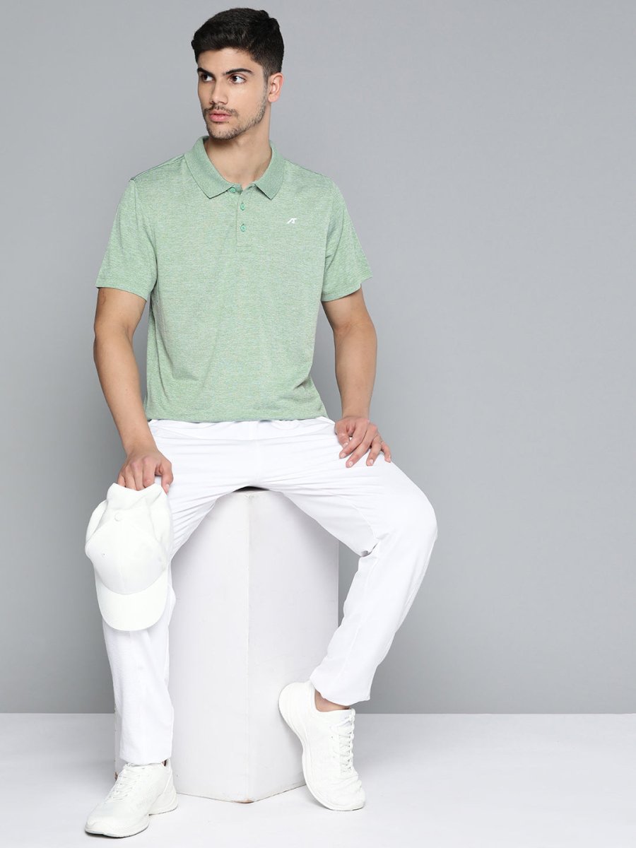 Alcis Men Polo Collar Anti Static Slim Fit Sports T-shirt - Distacart