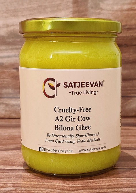 Satjeevan A2 Gir Cow Bilona Ghee | Pure A2 Gir Cow Bilona Ghee | 100% Gir Cow Ghee | Traditional Cow Ghee - Distacart