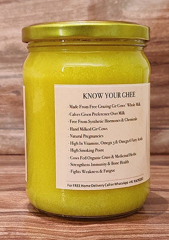 Satjeevan A2 Gir Cow Bilona Ghee | Pure A2 Gir Cow Bilona Ghee | 100% Gir Cow Ghee | Traditional Cow Ghee - Distacart
