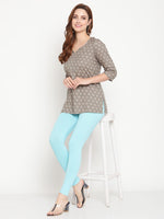 Thumbnail for TAG 7 Women Solid Ankle-Length Leggings - Distacart
