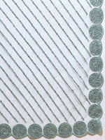 Thumbnail for kasee Embroidered Striped Net Saree