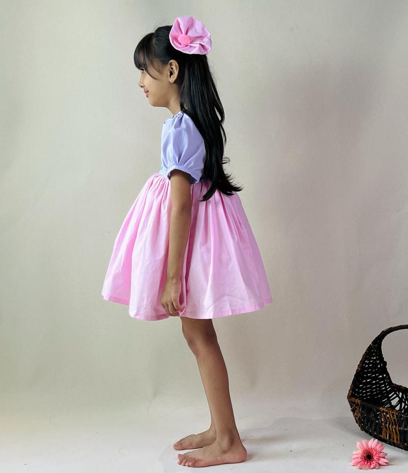 ArthLife Lavender Pink Permaid Party Wear Dress - Distacart