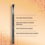 Thumbnail for Miss Claire M16 - Angled Brow Brush - Chrome