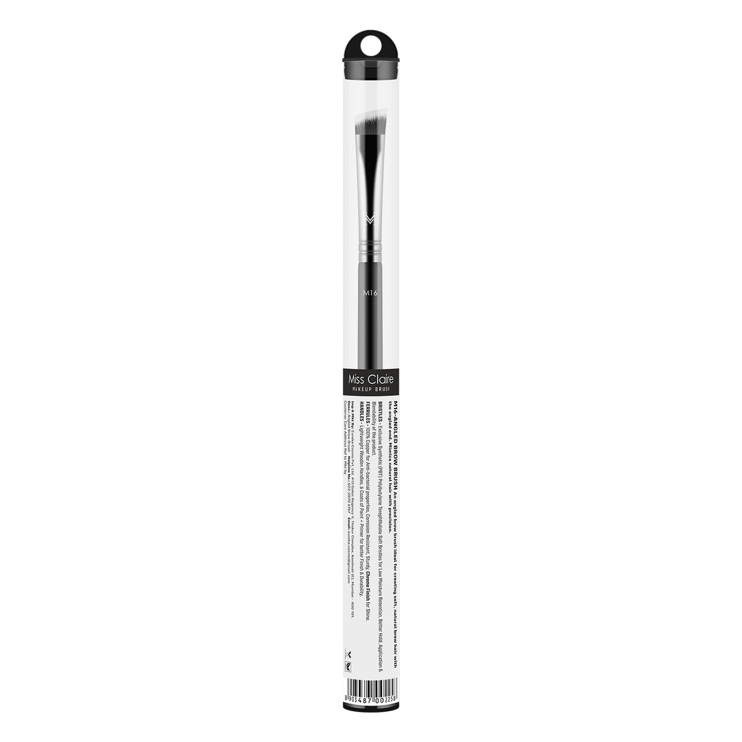 Miss Claire M16 - Angled Brow Brush - Chrome - Distacart