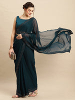 Thumbnail for Anouk Embellished Beads and Stones Pure Georgette Saree - Distacart