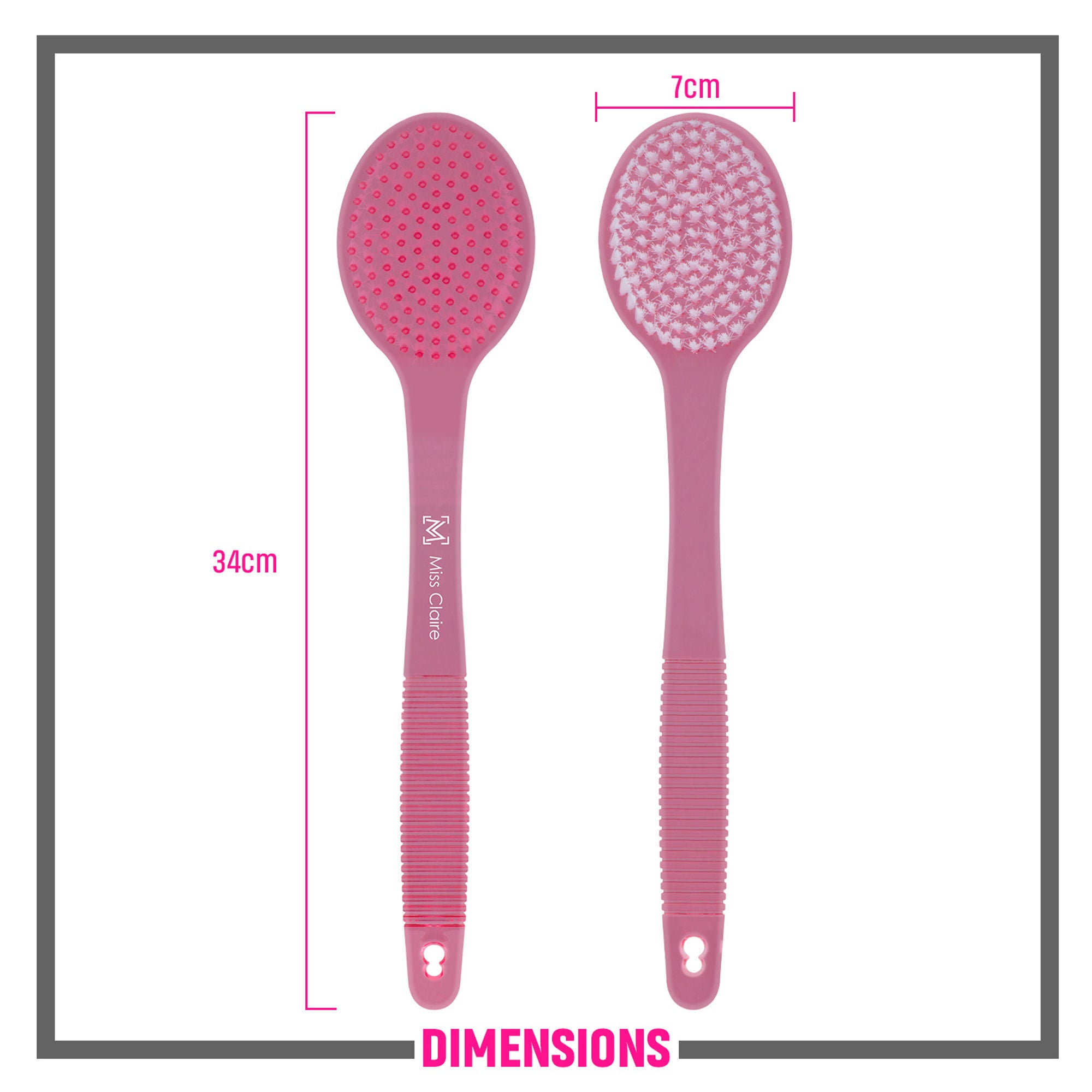 Miss Claire Lx008 Bath Brush - Pink