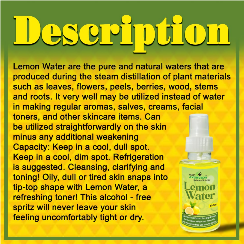 VedicAyurveda Lemon Skin Toner - Dista