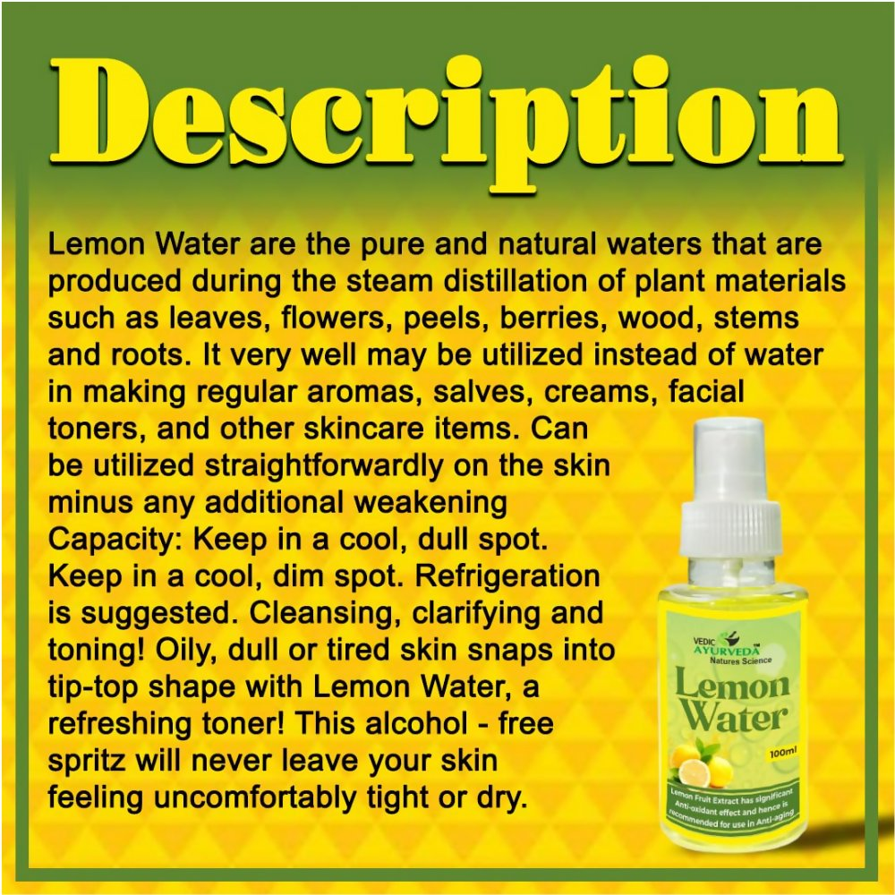 VedicAyurveda Lemon Skin Toner - Dista