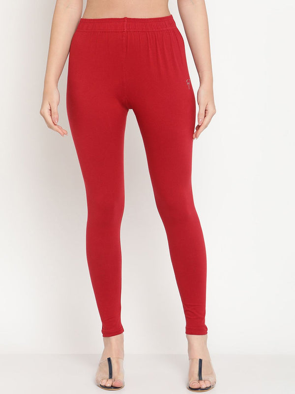 TAG 7 Women Pack Of 2 Solid Ankle-Length Leggings - Distacart
