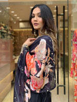 Thumbnail for Kalini Floral Yoke Design Regular Sequinned Kurta With Trousers & Dupatta - Distacart