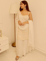 Thumbnail for Kalini Ethnic Motifs Embroidered Sequined Kurta & Sharara With Dupatta - Distacart