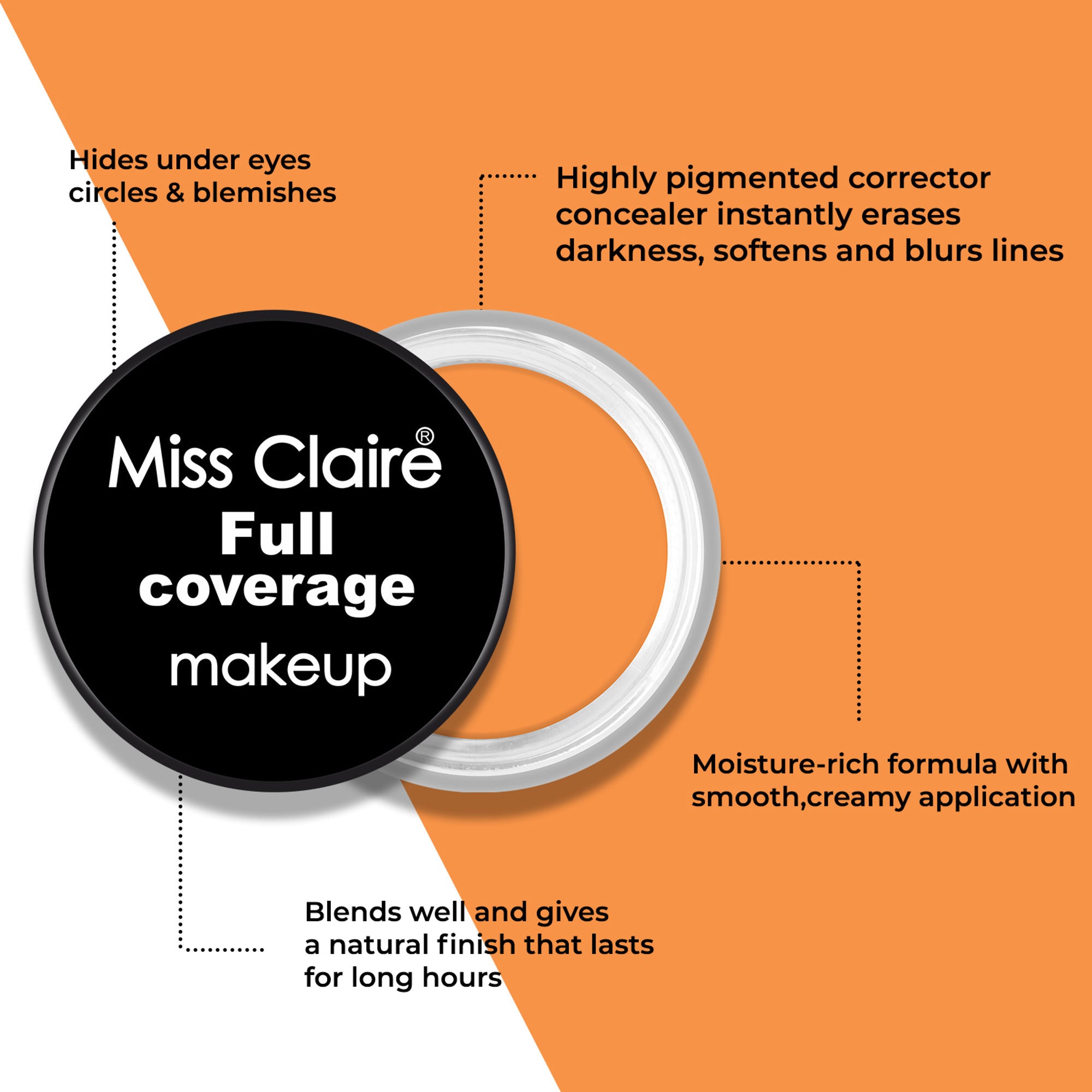 Miss Claire Full Coverage Makeup + Concealer - 12