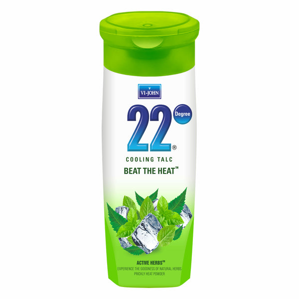 VI-JOHN 22 Degree Cooling Talc Beat the Heat Neem and Mint